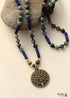 Boho Necklace, BlueLabradorite, Jasper and Turquoise, Tree of Life